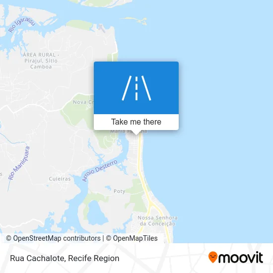 Rua Cachalote map