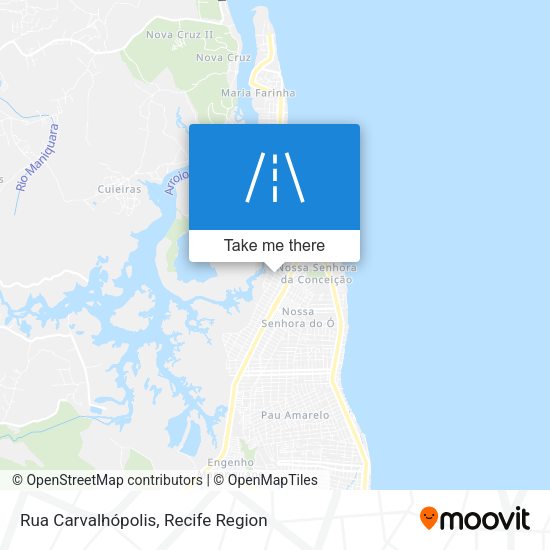 Rua Carvalhópolis map