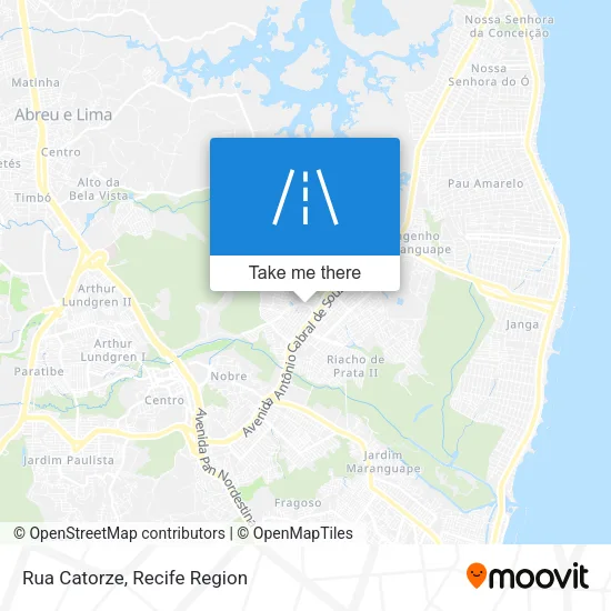 Rua Catorze map