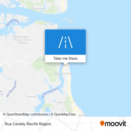 Rua Cavala map