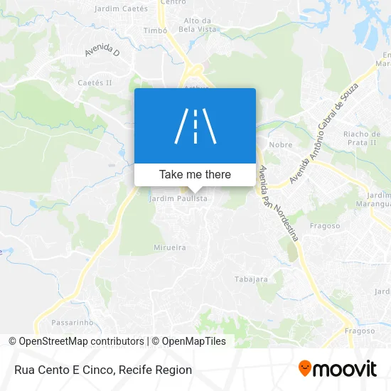 Rua Cento E Cinco map