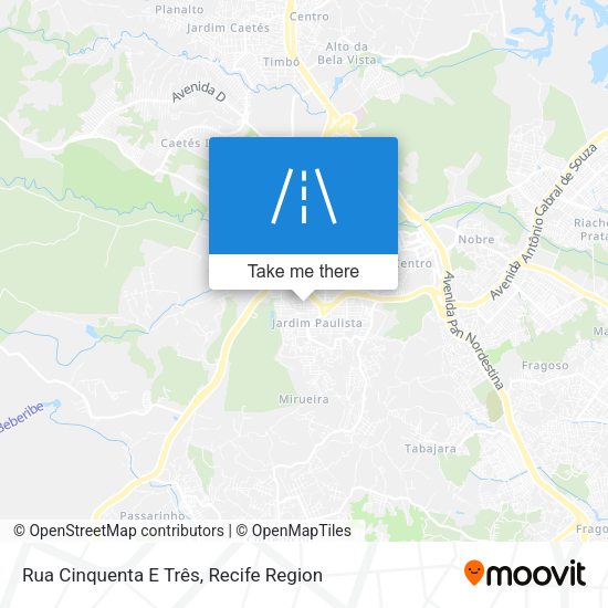 Rua Cinquenta E Três map