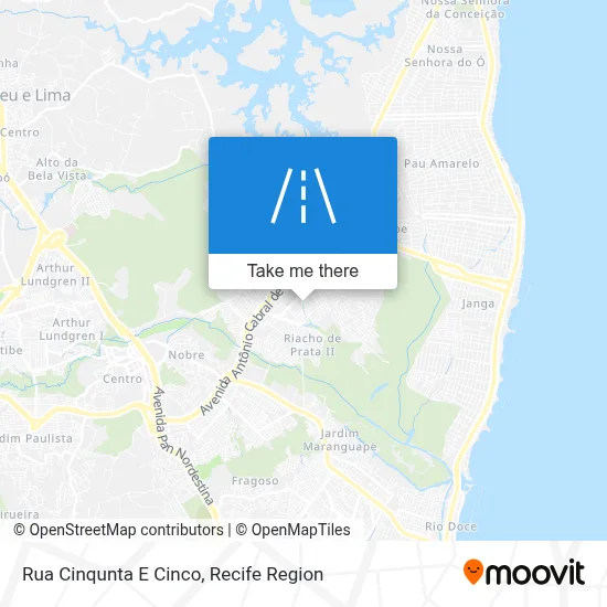 Rua Cinqunta E Cinco map