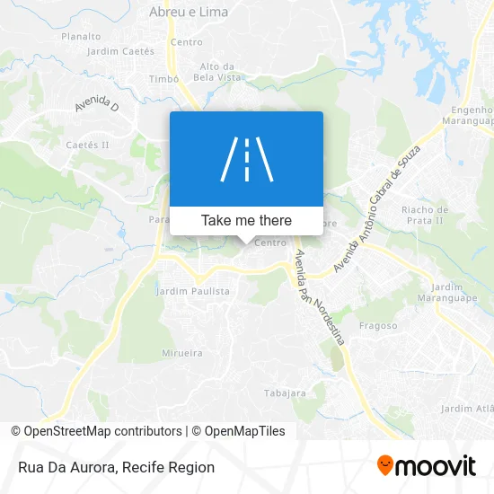 Rua Da Aurora map