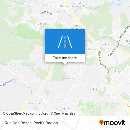 Rua Das Rosas map