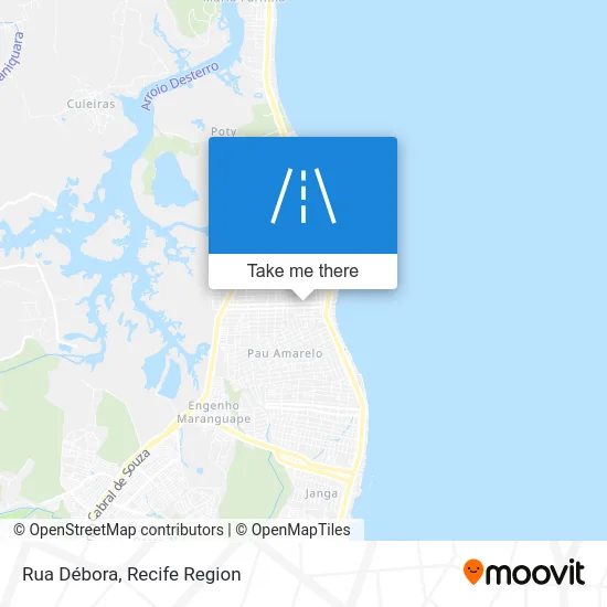 Rua Débora map