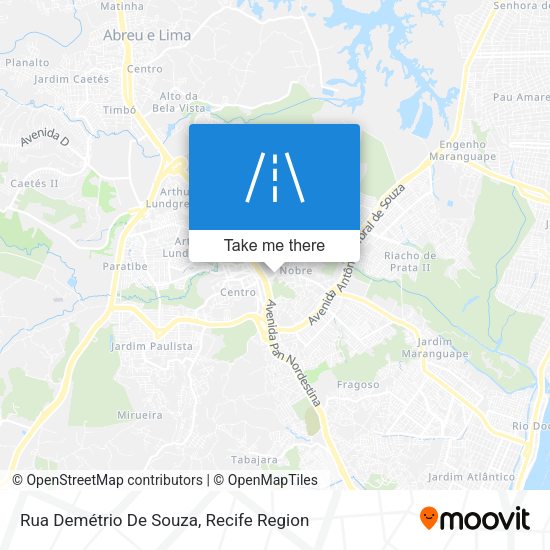Rua Demétrio De Souza map