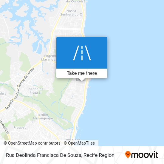 Rua Deolinda Francisca De Souza map