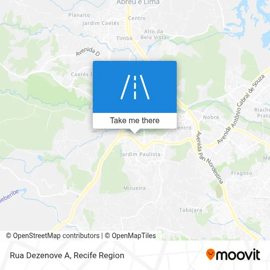 Rua Dezenove A map