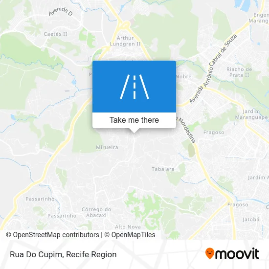 Rua Do Cupim map