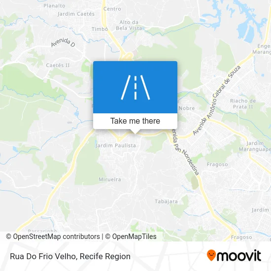 Rua Do Frio Velho map