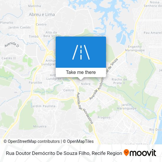 Rua Doutor Demócrito De Souza Filho map