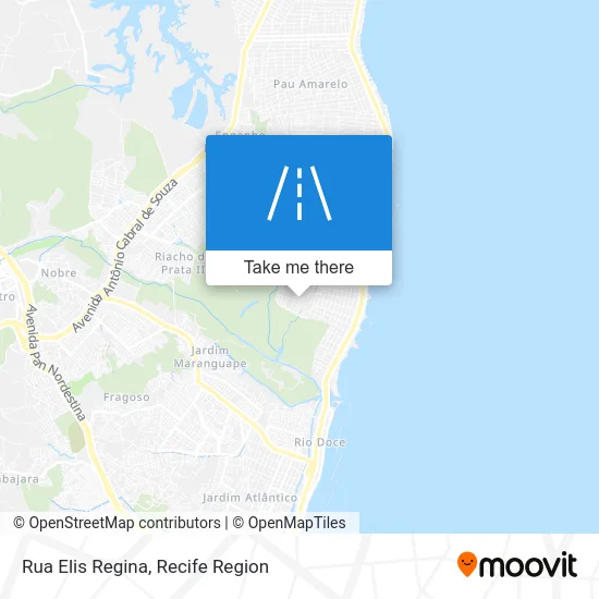 Rua Elis Regina map