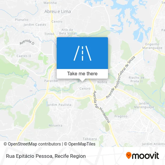 Rua Epitácio Pessoa map