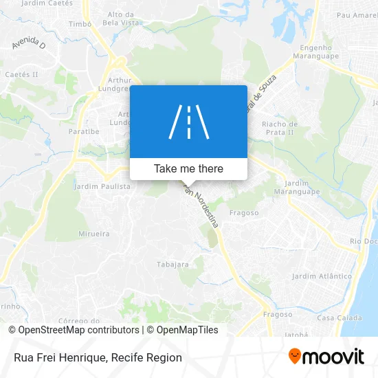 Rua Frei Henrique map