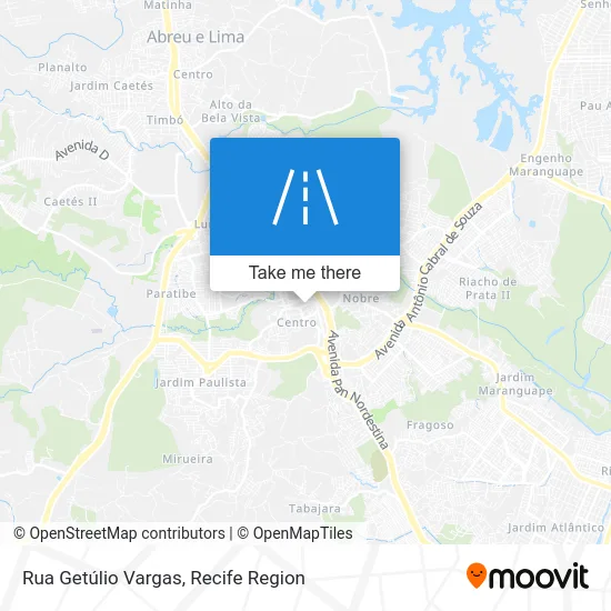 Rua Getúlio Vargas map