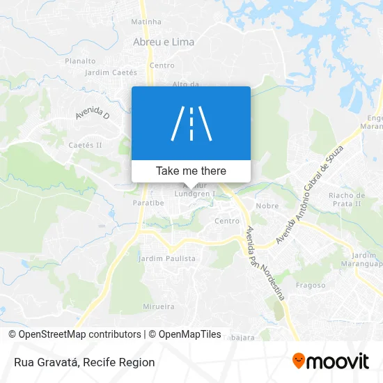 Rua Gravatá map