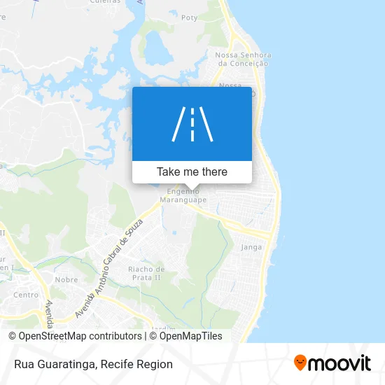 Rua Guaratinga map
