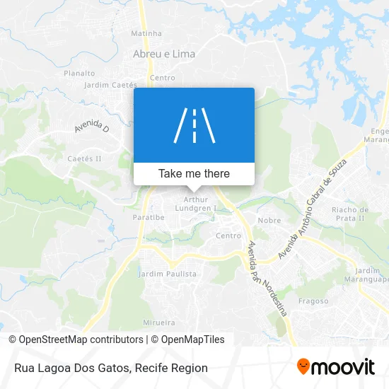 Rua Lagoa Dos Gatos map