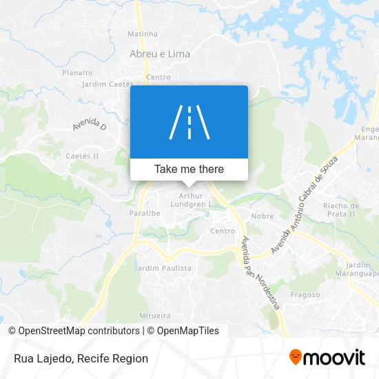 Rua Lajedo map
