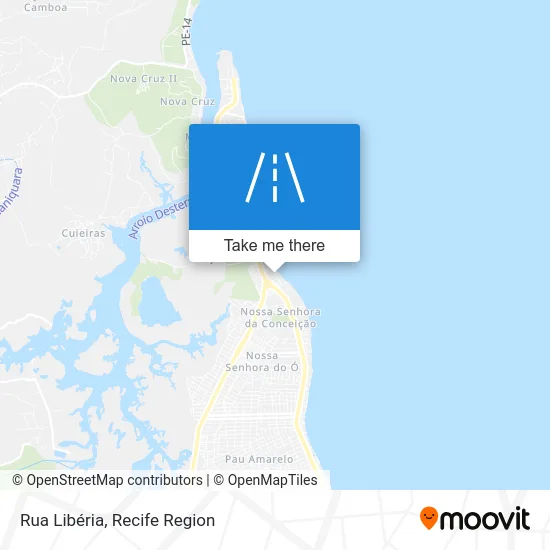 Rua Libéria map