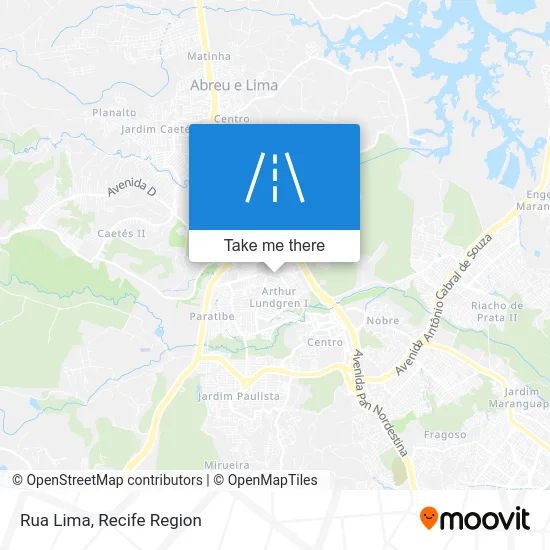 Rua Lima map