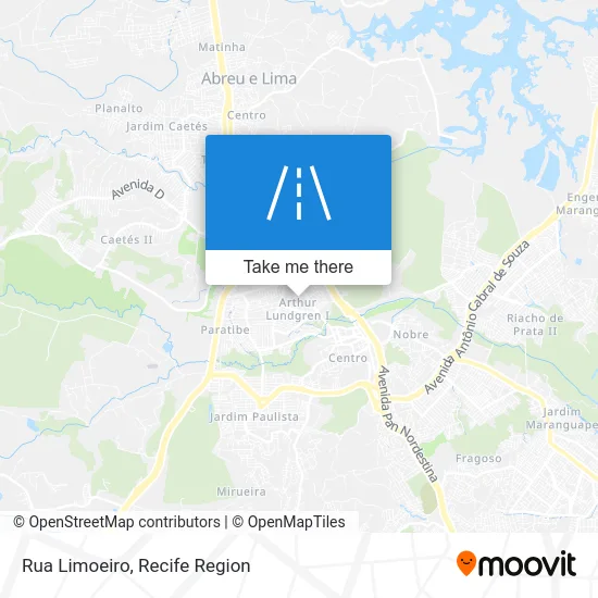 Rua Limoeiro map