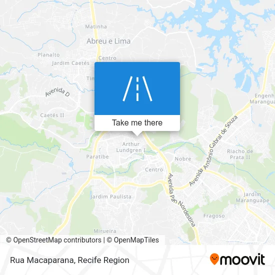 Rua Macaparana map