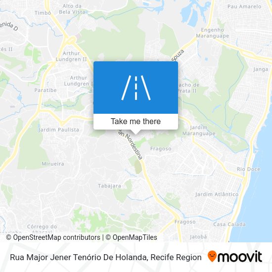Rua Major Jener Tenório De Holanda map