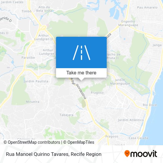 Rua Manoel Quirino Tavares map