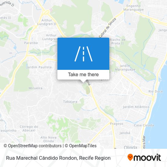 Rua Marechal Cândido Rondon map