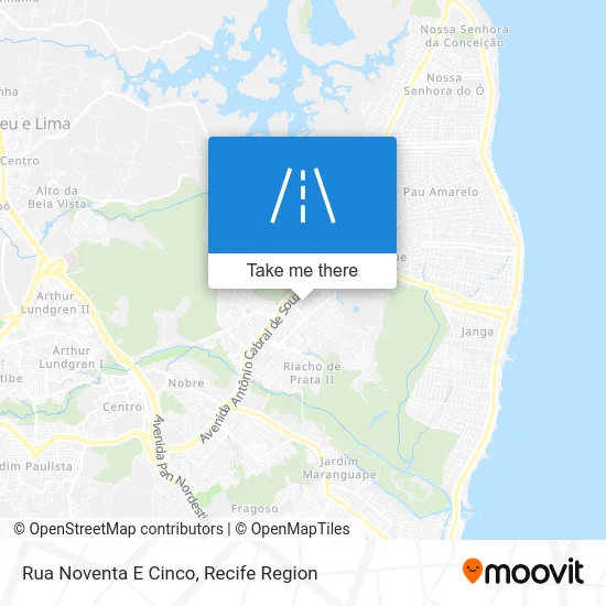 Rua Noventa E Cinco map