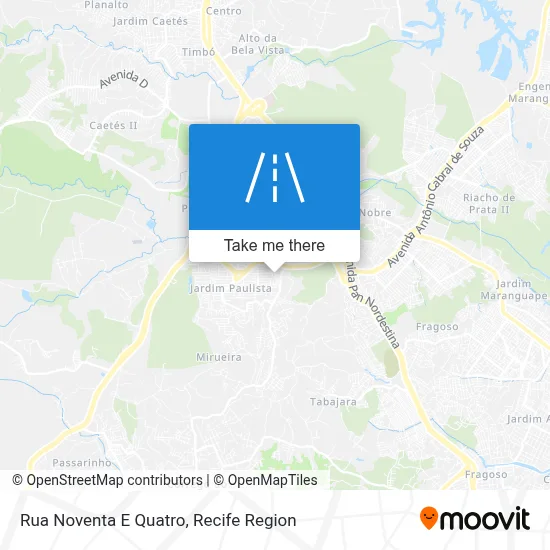 Rua Noventa E Quatro map