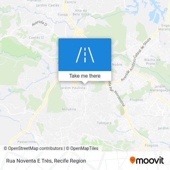 Rua Noventa E Três map