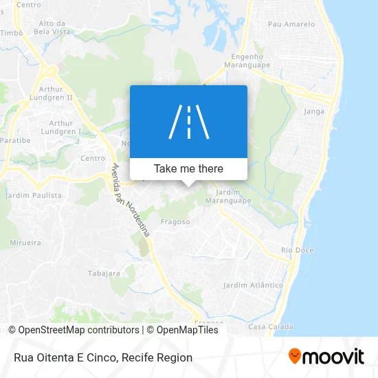 Rua Oitenta E Cinco map