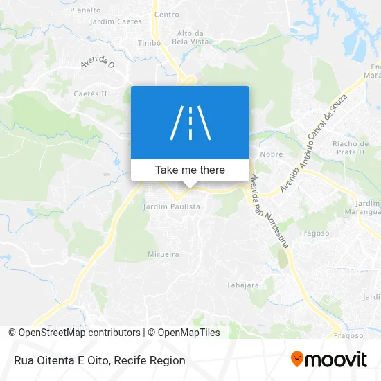 Rua Oitenta E Oito map