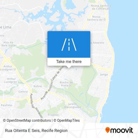 Rua Oitenta E Seis map