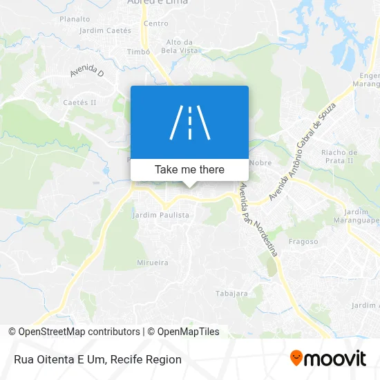 Rua Oitenta E Um map