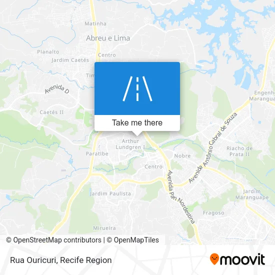 Rua Ouricuri map