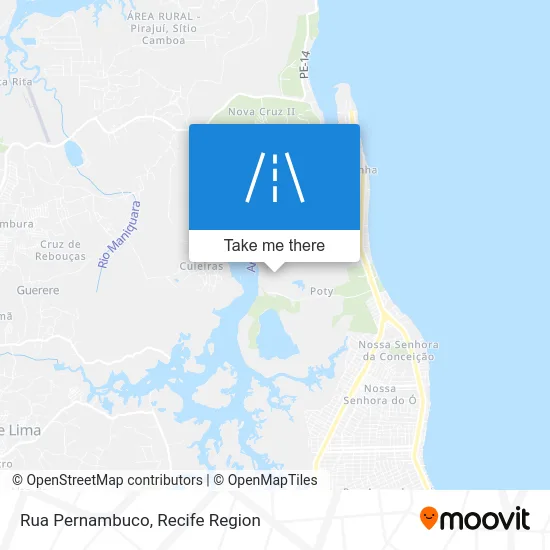 Rua Pernambuco map