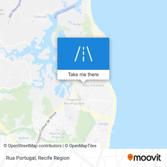 Rua Portugal map