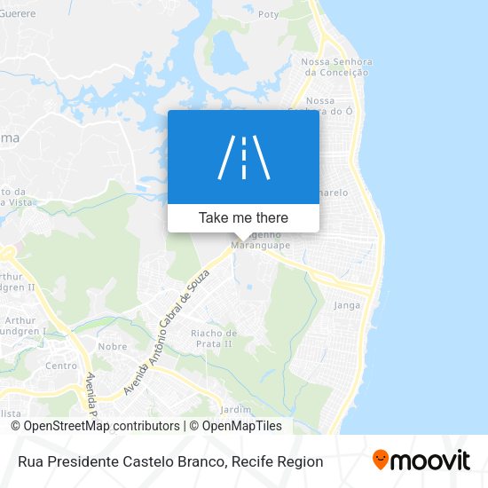 Rua Presidente Castelo Branco map