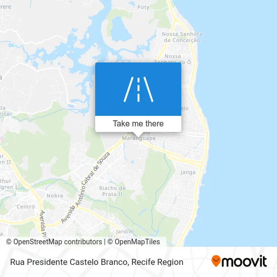 Rua Presidente Castelo Branco map