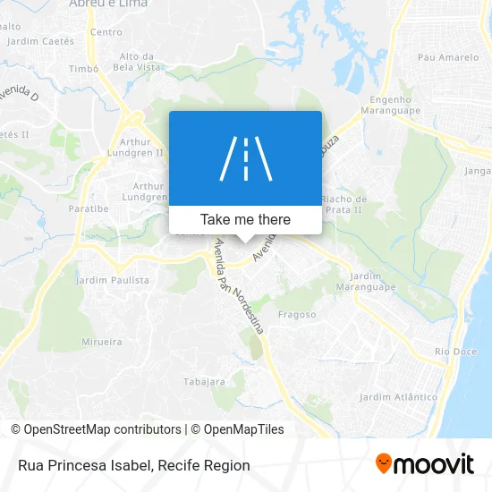 Rua Princesa Isabel map