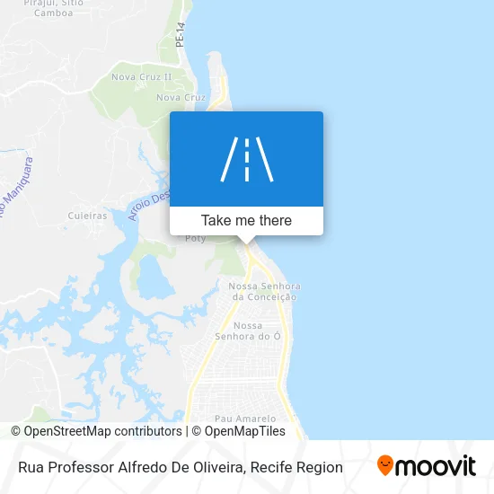 Rua Professor Alfredo De Oliveira map