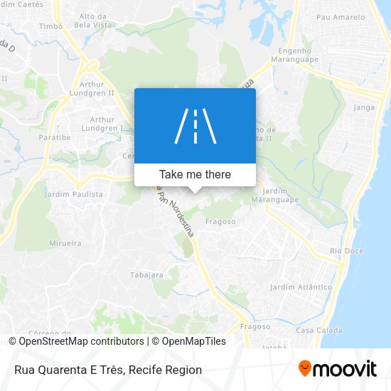 Rua Quarenta E Três map