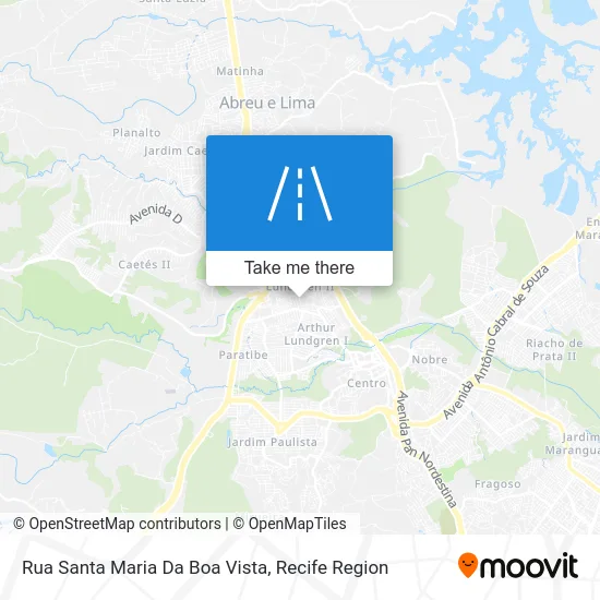 Rua Santa Maria Da Boa Vista map