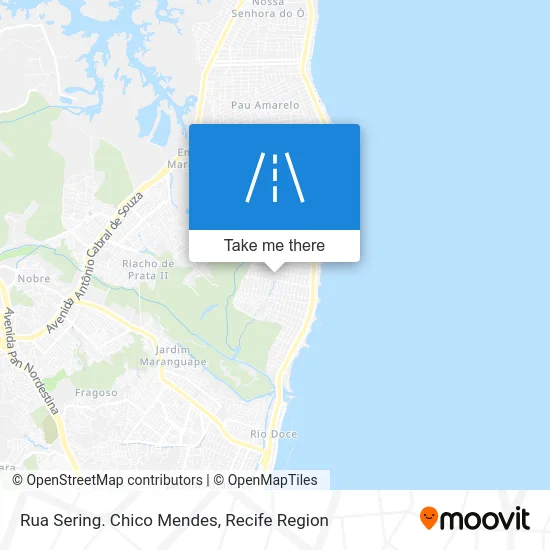 Rua Sering. Chico Mendes map