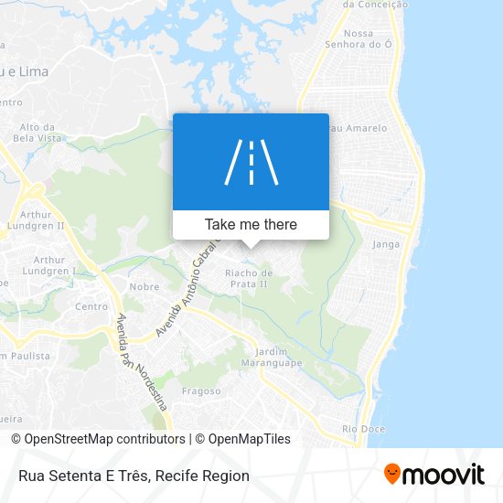 Rua Setenta E Três map