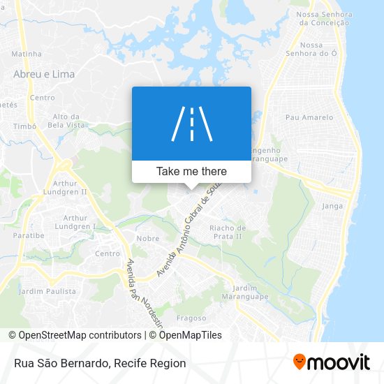 Rua São Bernardo map